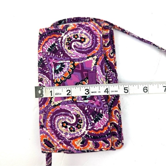 Vera Bradley Riley Crossbody Wallet Dreamy Quilted Floral RFID Handbag - Picture 9 of 10